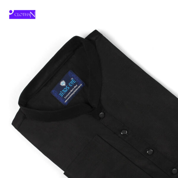 Premium black panjabi - Image 3