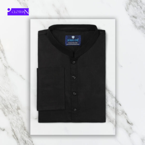Premium black panjabi - Image 2
