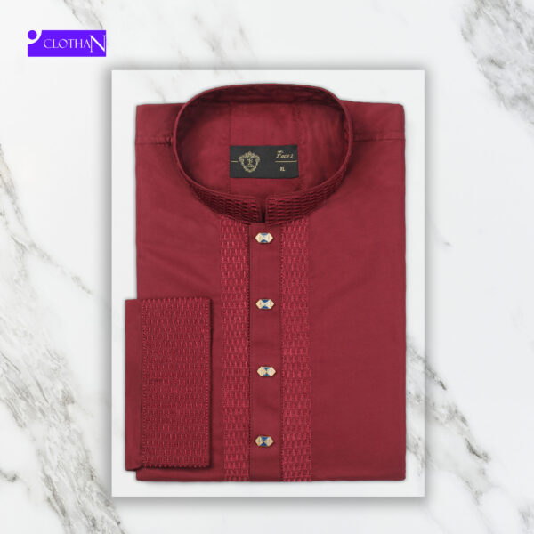 Premium maron panjabi - Image 2