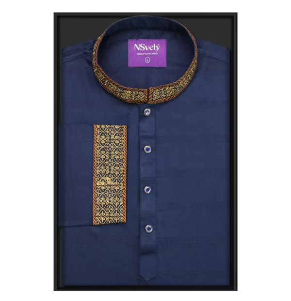 Premium blue panjabi - Image 2