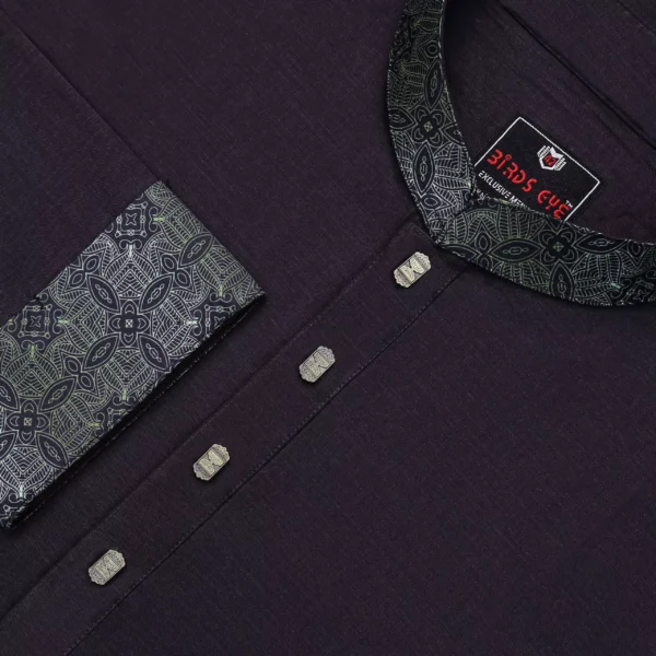 Premium black panjabi - Image 2