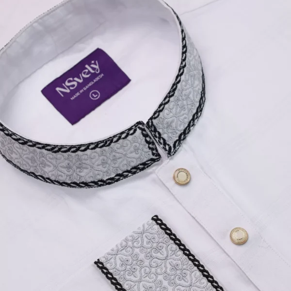 Premium white panjabi - Image 3