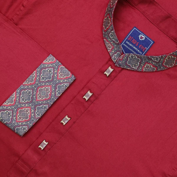 Premium maron panjabi - Image 3